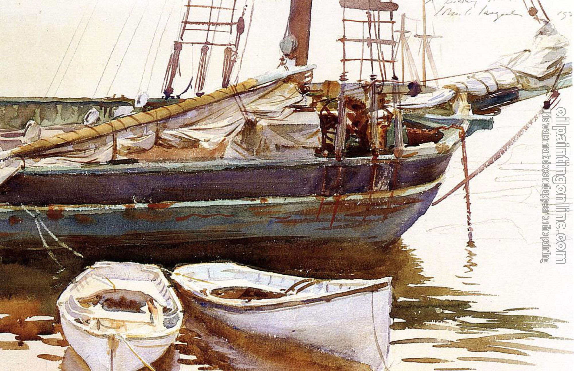 Sargent, John Singer - Schooner, Catherine, Somesville, Maine